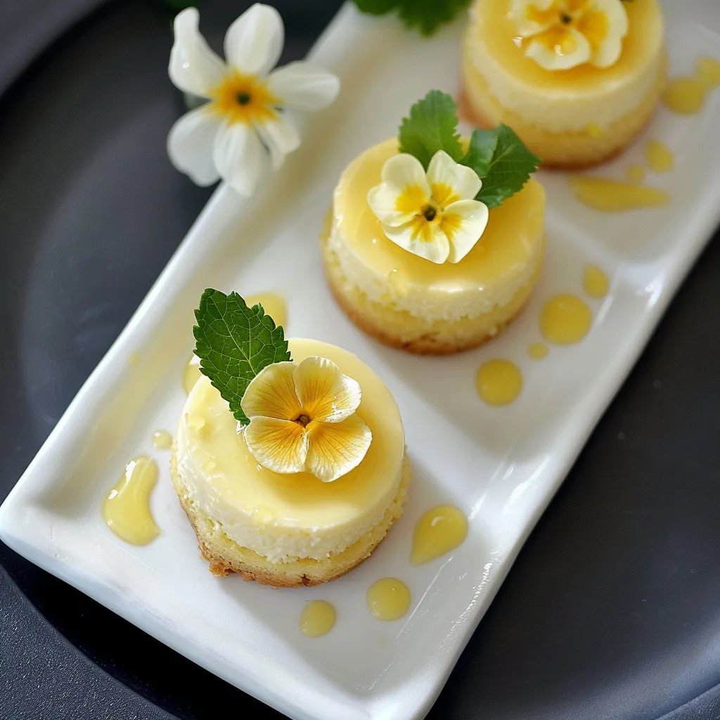 Mini Lemon Cheesecakes