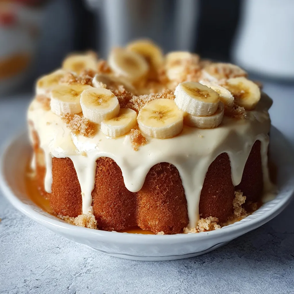 Homemade Banana Pudding Cake Made Easy in 7 Steps