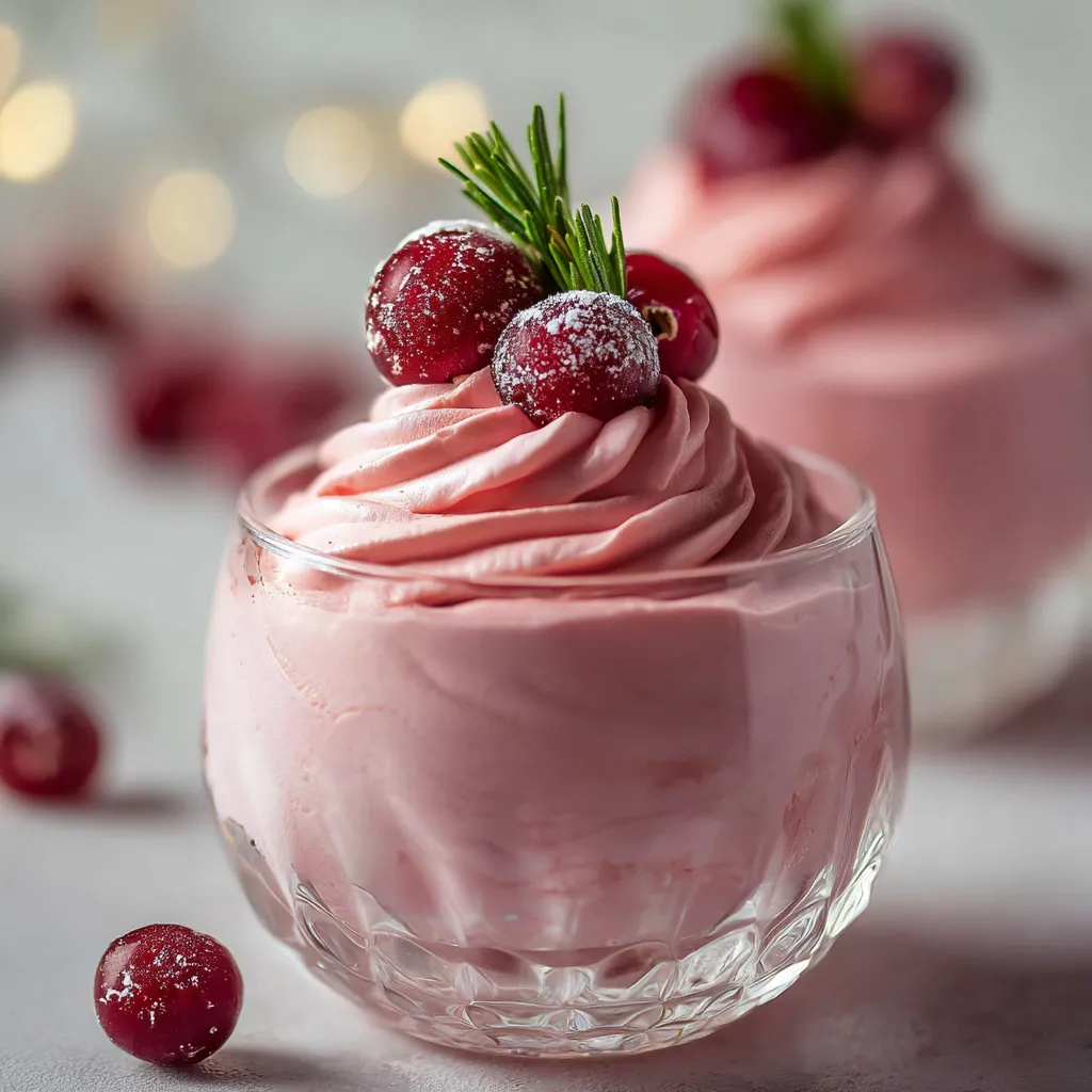 ​​​​​​​​​​​​​​​Cranberry Mousse Cups Recipe for Easy Holiday Desserts
