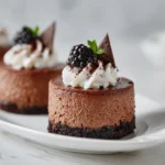 Mini chocolate cheesecakes