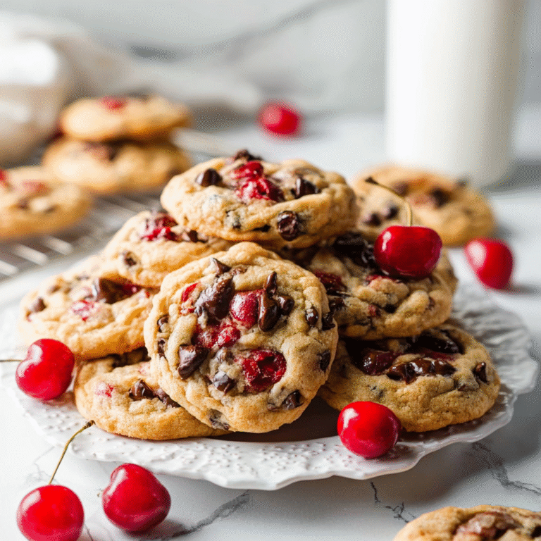 home 29 Cherry chocolate chip cookies