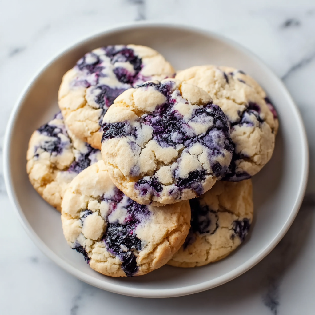 Blueberry Cheesecake Cookies Recipe with Cream Cheese