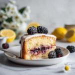 Lemon blackberry cake