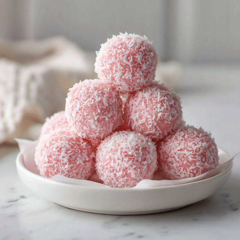 Pink Coconut Snowball Cake Bars