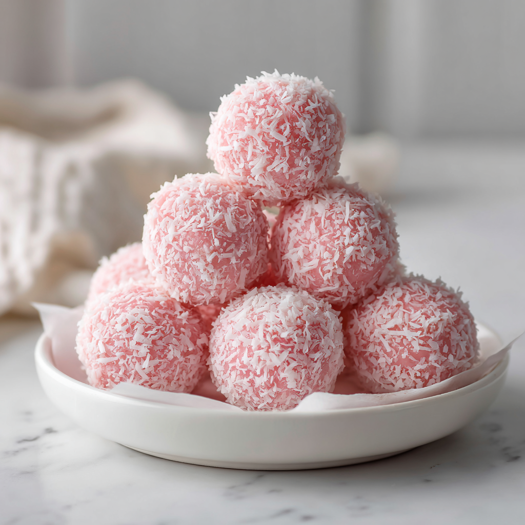 Pink Coconut Snowball Cake Bars Recipe: Easy No Bake Treats