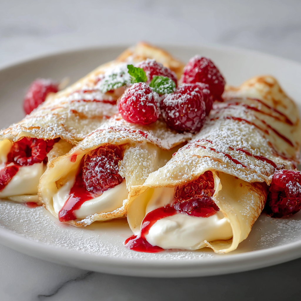 Raspberry Vanilla Cream Crepes Recipe for a Perfect Brunch